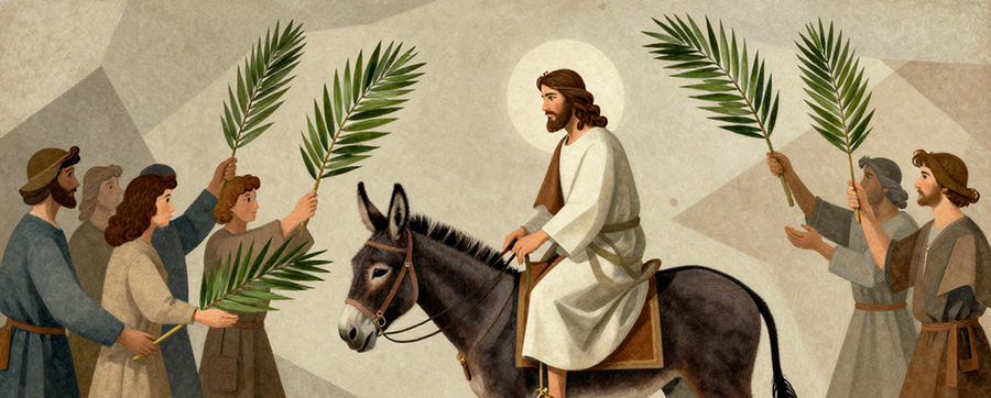 Humble and riding on a donkey…